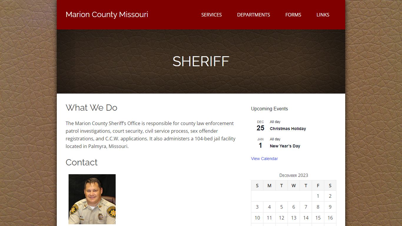 Sheriff – Marion County Missouri